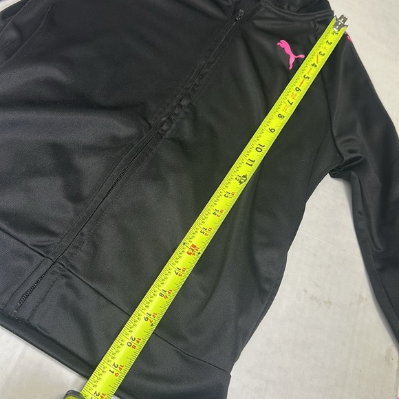 Puma Youth Girls Size Large 12/14 Black Full Zip Pants  Track Outfit Set School - Picture 11 of 13